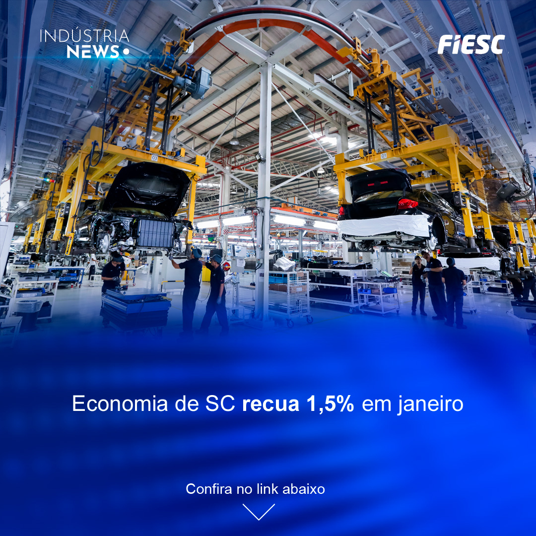 Economia de SC recua 1,5% em janeiro