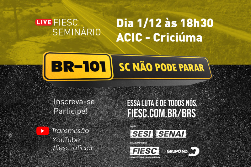 A iniciativa é da Federação das Indústrias (FIESC) e do Grupo ND.