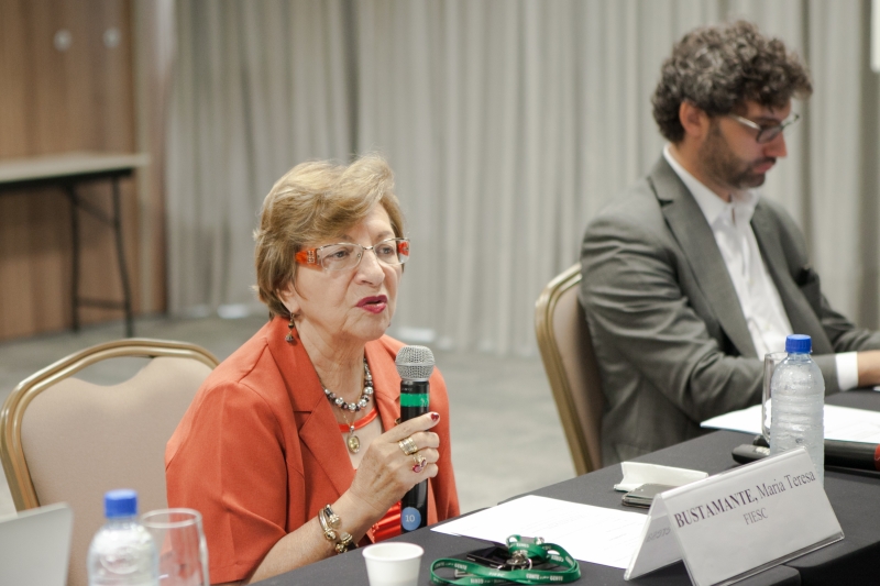 Presidente da Câmara de Comércio Exterior da FIESC, Maria Teresa Bustamante (foto: Filipe Scotti)