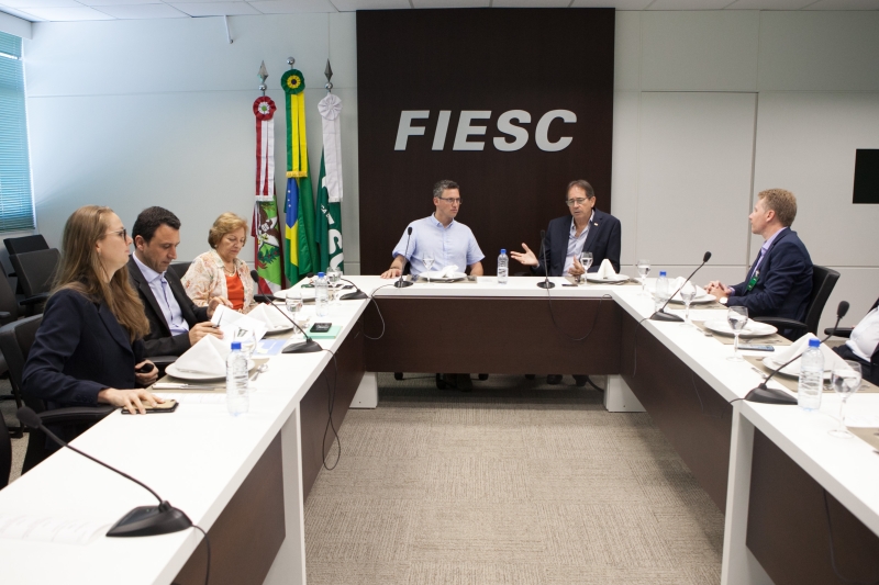 Reunião foi realizada na FIESC, nesta quinta-feira (17), em Florianópolis (foto: Filipe Scotti)