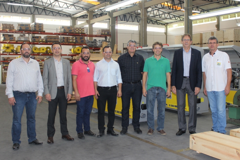 Visita à Inmes, indústria de máquinas e equipamentos, em Braço do Norte (foto: Fabiano Bordignon)