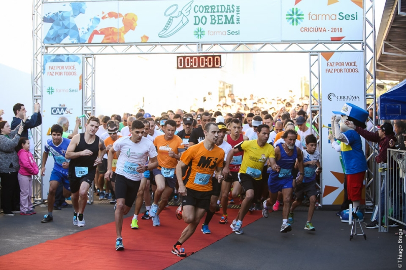 Corridas do Bem realiza etapa em Criciúma neste domingo (6)