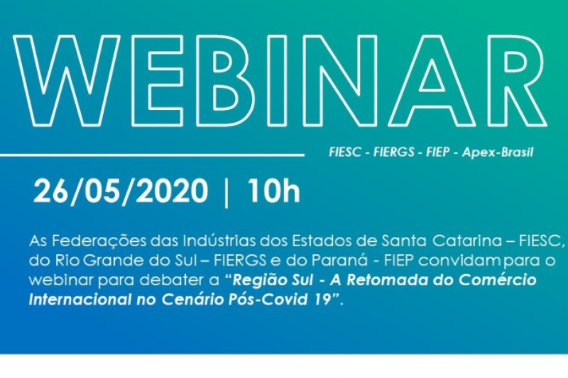 É HOJE, às 10h: webinar aborda retomada do comércio exterior