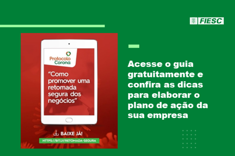 E-book gratuito da FIESC traz orientações sobre a retomada segura dos negócios