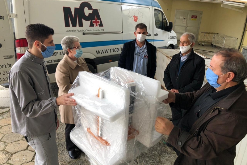 Hospital São José, em Criciúma foi beneficiado. Foto Jéssica Pereira/Agência Novo Texto