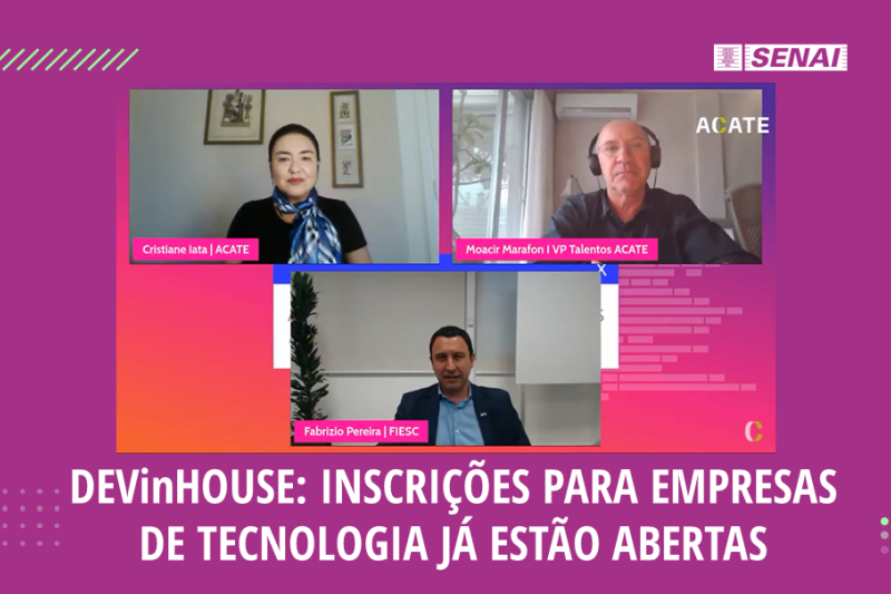 Projeto DEVinHouse abre inscrições para empresas de tecnologia financiarem novas turmas