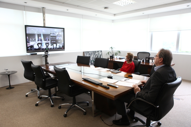 Reunião online ocorreu nesta quarta-feira (24). Foto: Ivonei Fazzioni