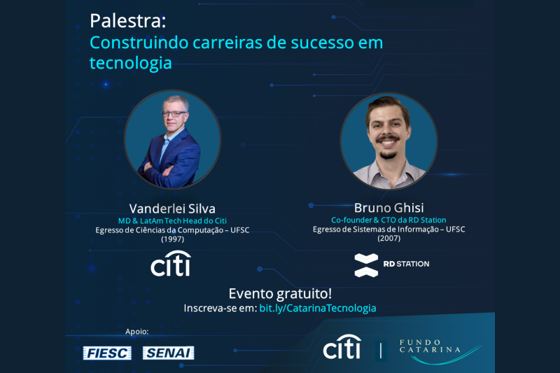 Nesta quinta, às 18h: palestra Construindo carreiras de sucesso em tecnologia