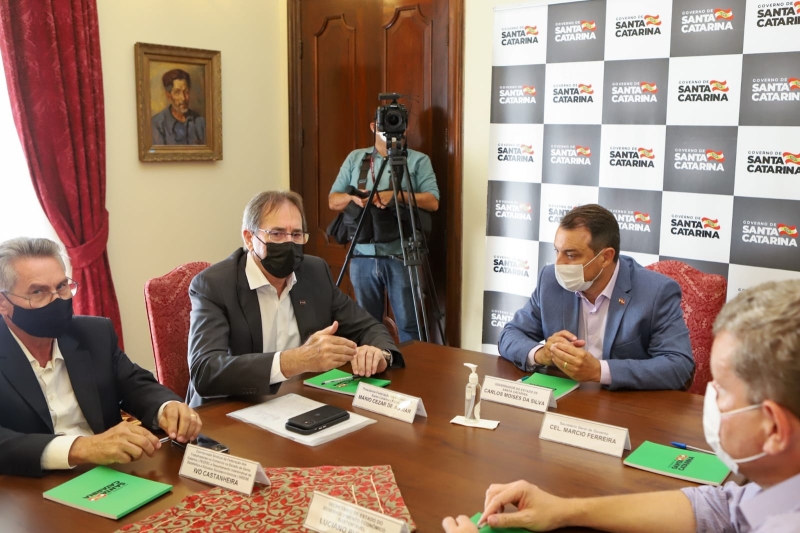 Reunião com o governador foi realizada nesta quarta-feira, dia 26 (foto: Filipe Scotti)