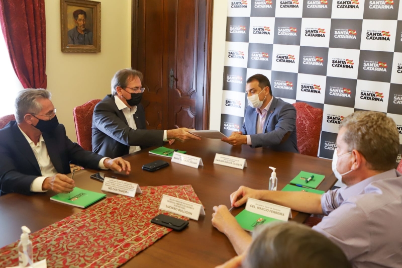 Reunião com o governador foi realizada nesta quarta-feira, dia 26 (foto: Filipe Scotti)