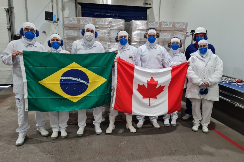 Aurora Coop embarca o 1º contêiner de carne suína para o Canadá