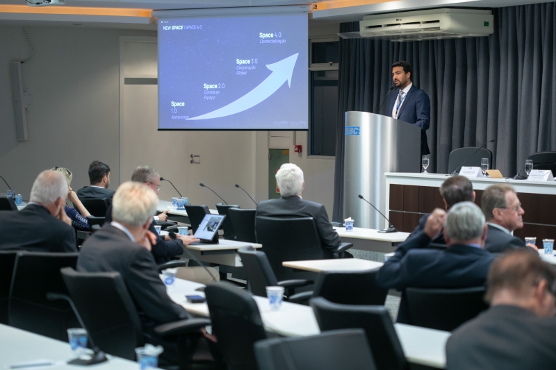 Paulo Violada falou sobre a indústria aeroespacial (foto: Filipe Scotti)
