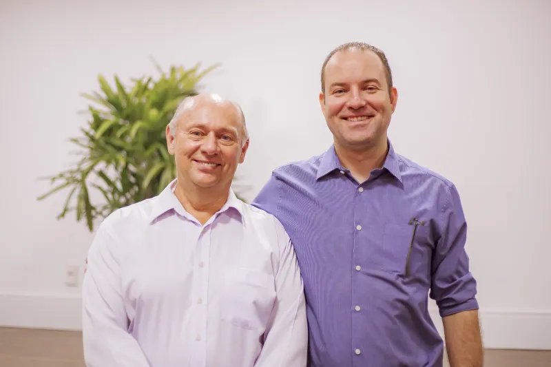 Dieter Claus Pfuetzenreiter (à esquerda) e Diogo Gustavo Jung (foto: divulgação)