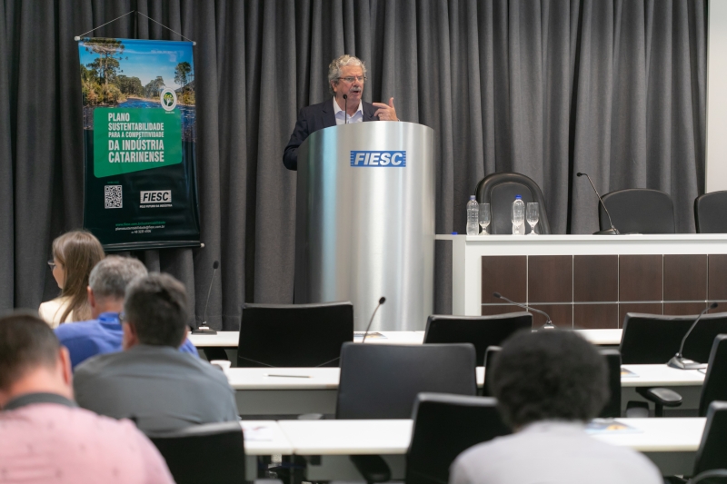 José Lourival Magri, presidente da Câmara de Meio Ambiente e Sustentabilidade da FIESC (foto: Filipe Scotti)