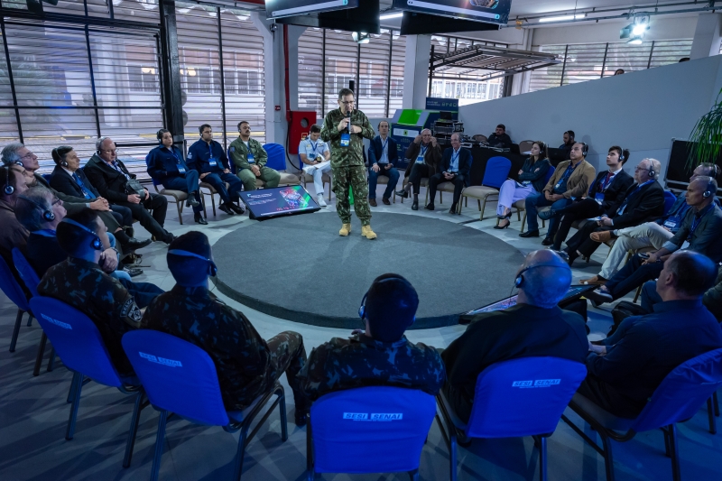 General Armando Morado Ferreira falou sobre os desafios tecnológicos de defesa (foto: Fabrício de Oliveira)