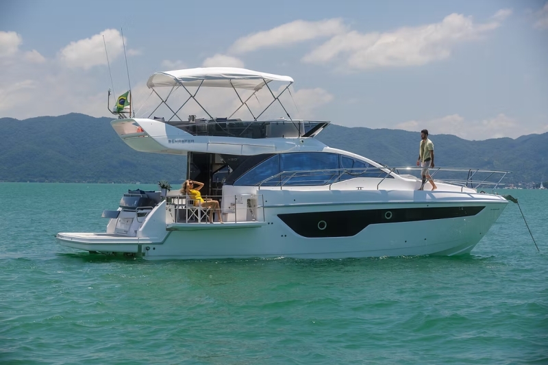 Construção de iates e embarcações de lazer tem como principal mercado os EUA. (Foto: Schaefer Yatchs/Divulgação)