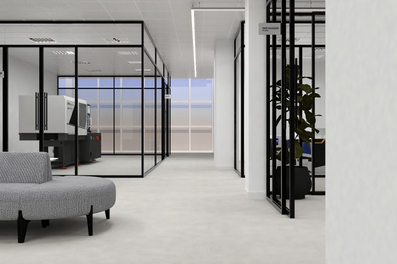 Obras do CT Laser já estão em curso. Foto: Divulgação/FIESC 