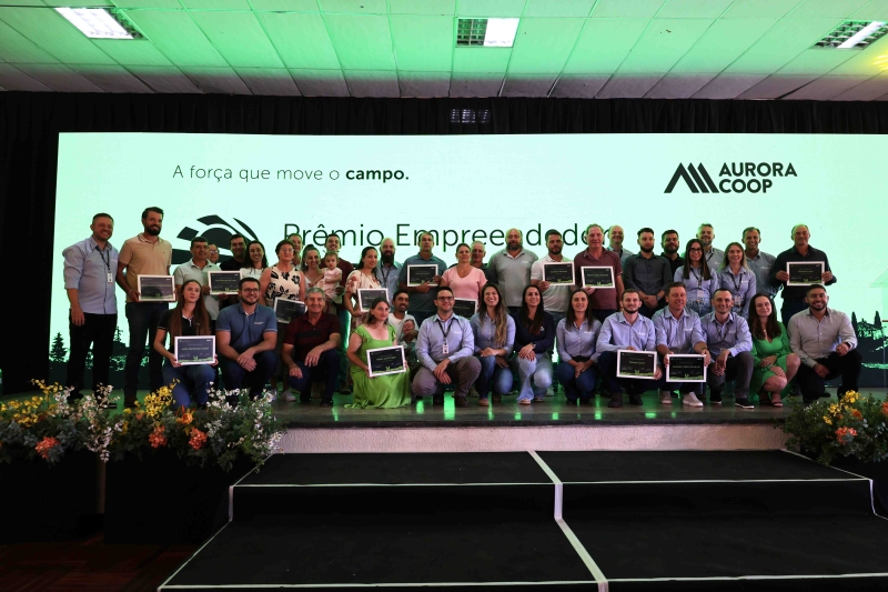 Aurora premia cooperados por ganhos de desempenho