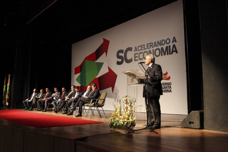 Presidente da FIESC, Glauco José Côrte, participou do lançamento do SC+Energia (foto: Heraldo Carnieri)